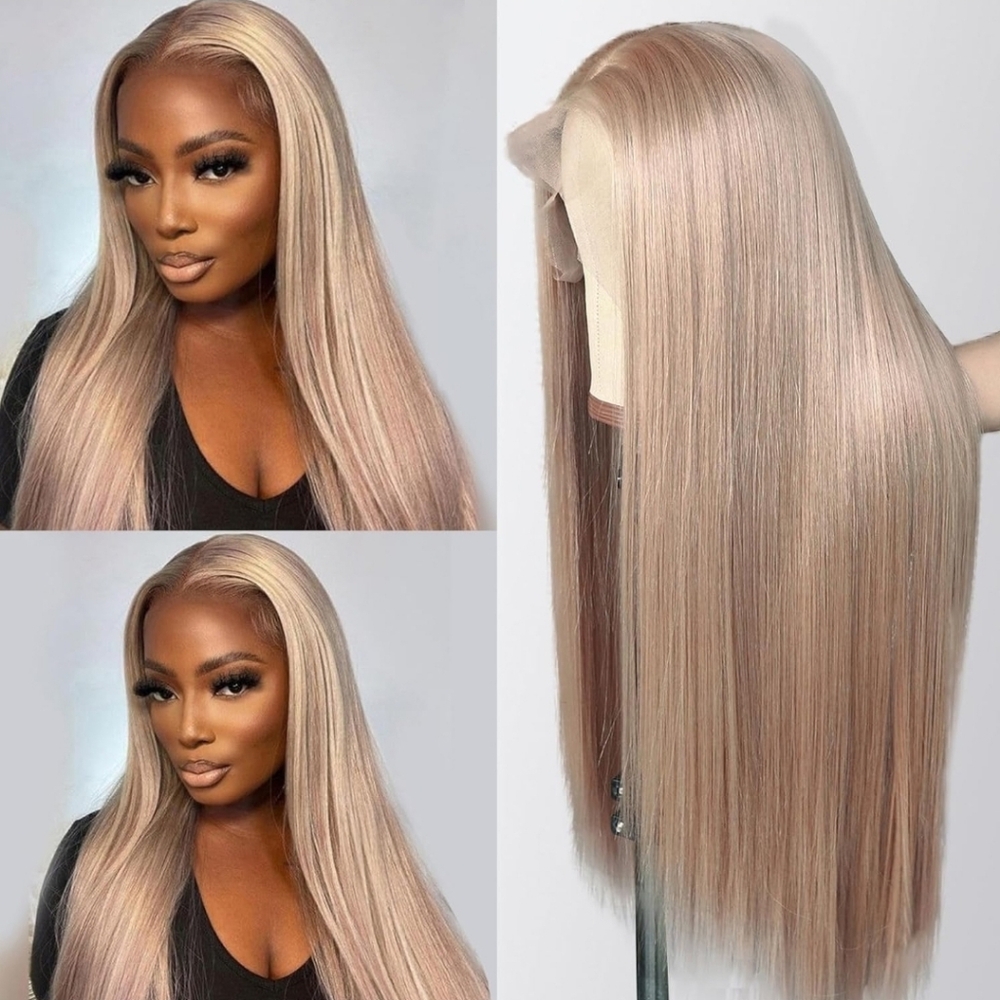 22 Inch Ash Blonde Straight Unit